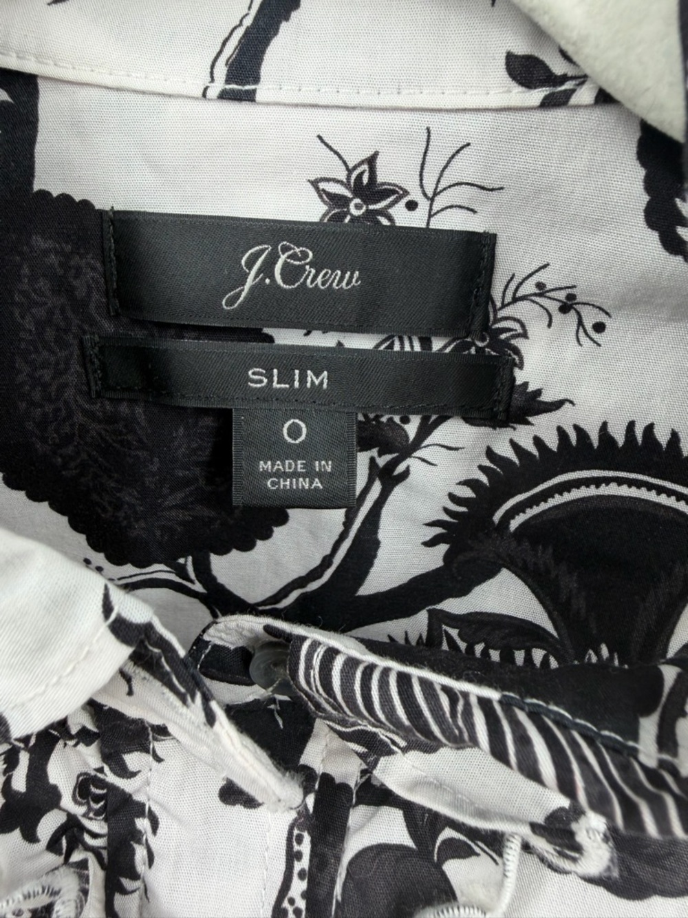 J. Crew Ruffled Slim Perfect Shirt In Ratti® Sunflower Floral Print sz 0 - Picture 2 of 7